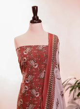 Bin Saeed Printed Khaddar Suits Unstitched 3 Piece - BS25K 201